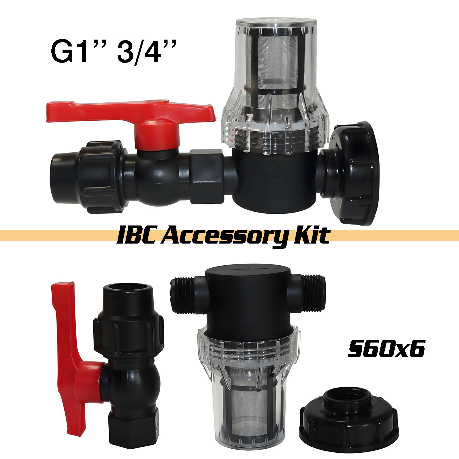 3Pcs Kit IBC water tank filter - огляд і ціна Float Ball Valve