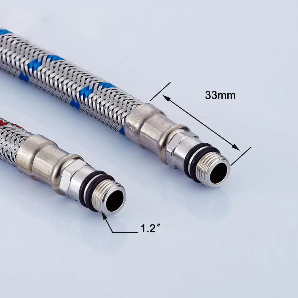 G1/2 G3/8 G9/16 50cm 1 pair St - огляд і ціна Flexible Hose Braided