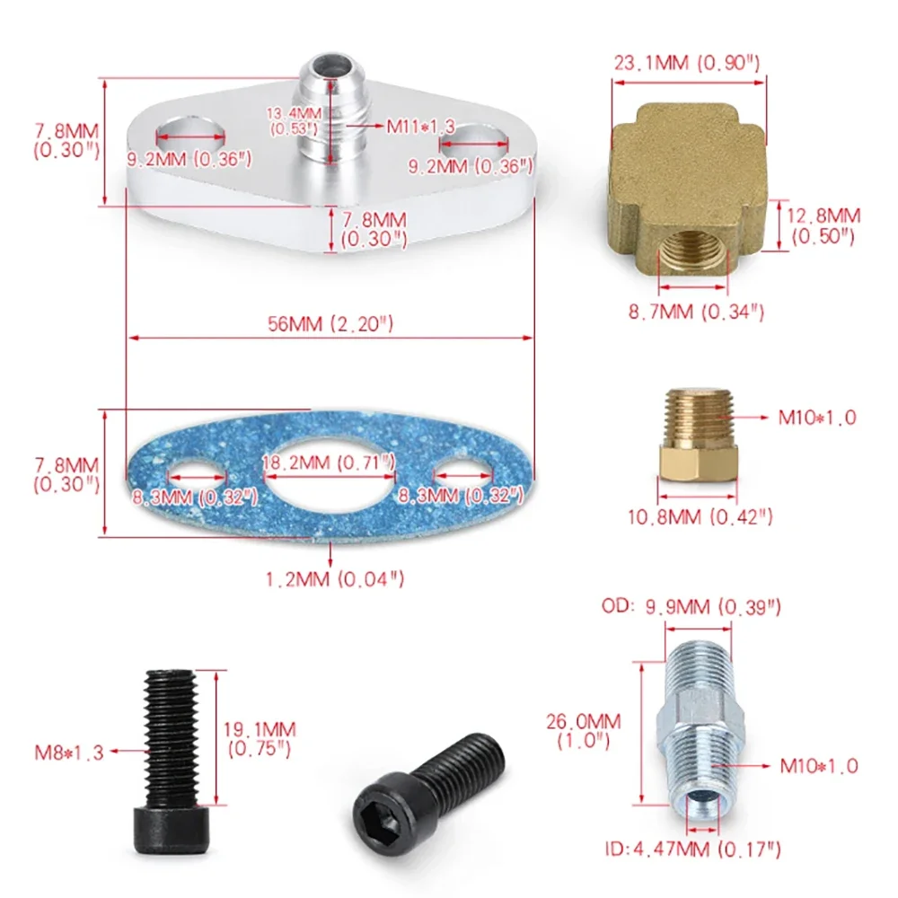 Turbo Oil Feed Line Kit Oil Re - огляд і ціна Flexible Hose Braided
