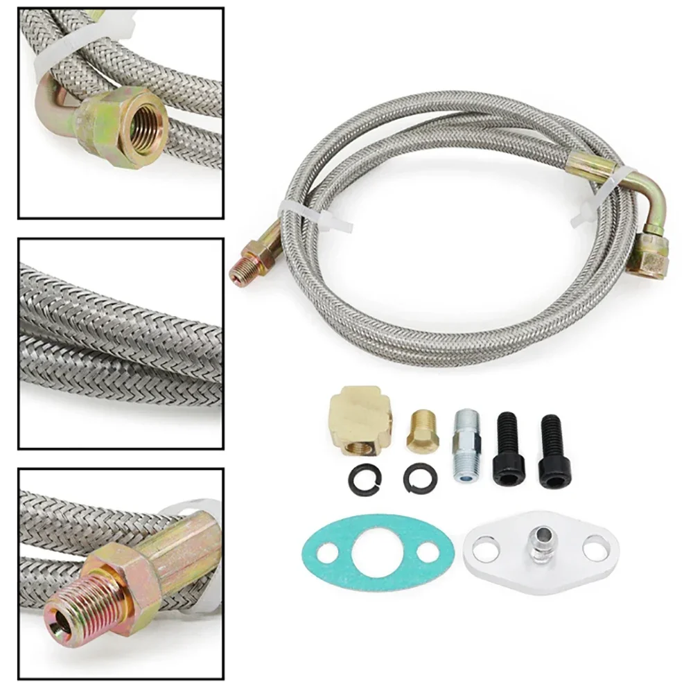 Turbo Oil Feed Line Kit Oil Re - огляд і ціна Flexible Hose Braided