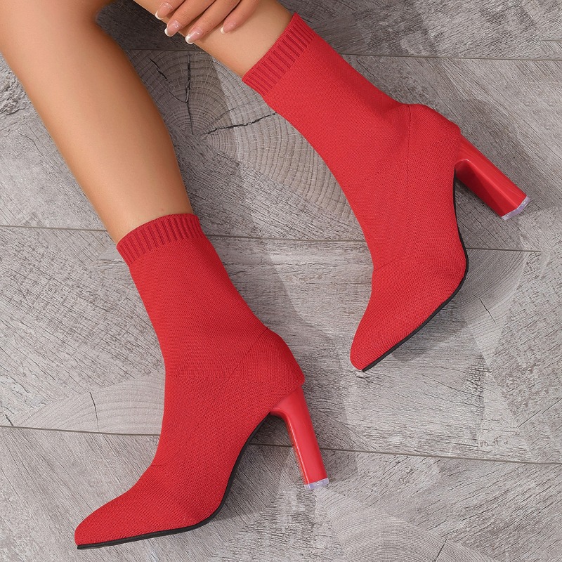 Simple Pointed Toe Knit Stretc - огляд і ціна Pipe Bending Spring