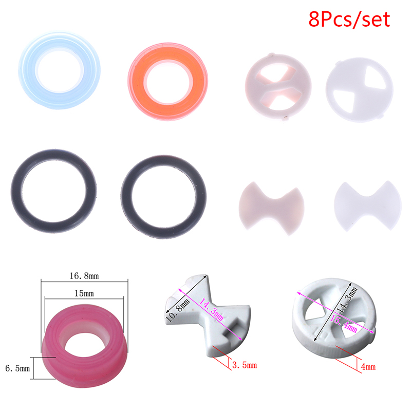 8Pcs Ceramic Disc Washer Set 1 - огляд і ціна Silicone Tap Washer