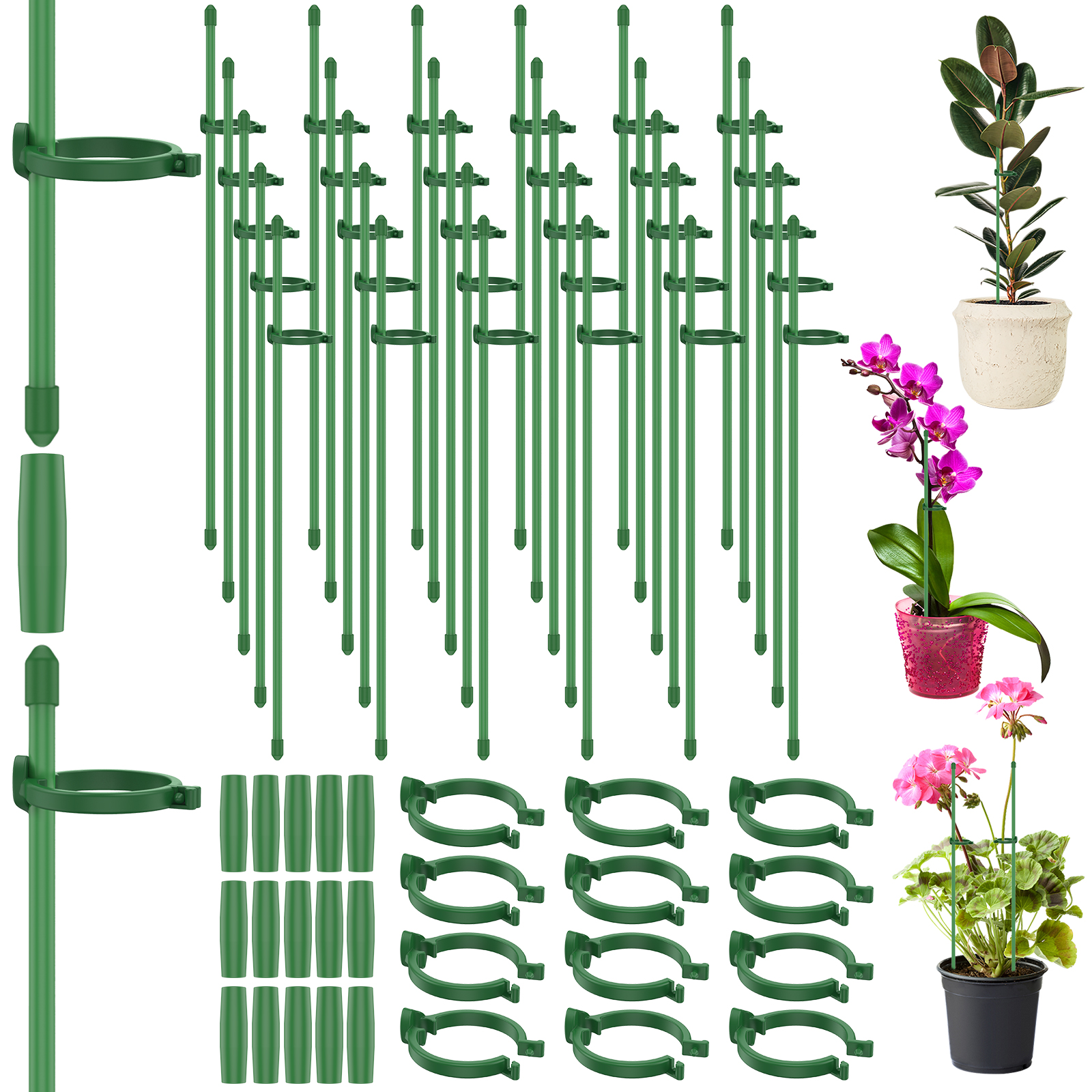 5/30Pcs Adjustable Plant Suppo - огляд і ціна Plastic Pipe Clip