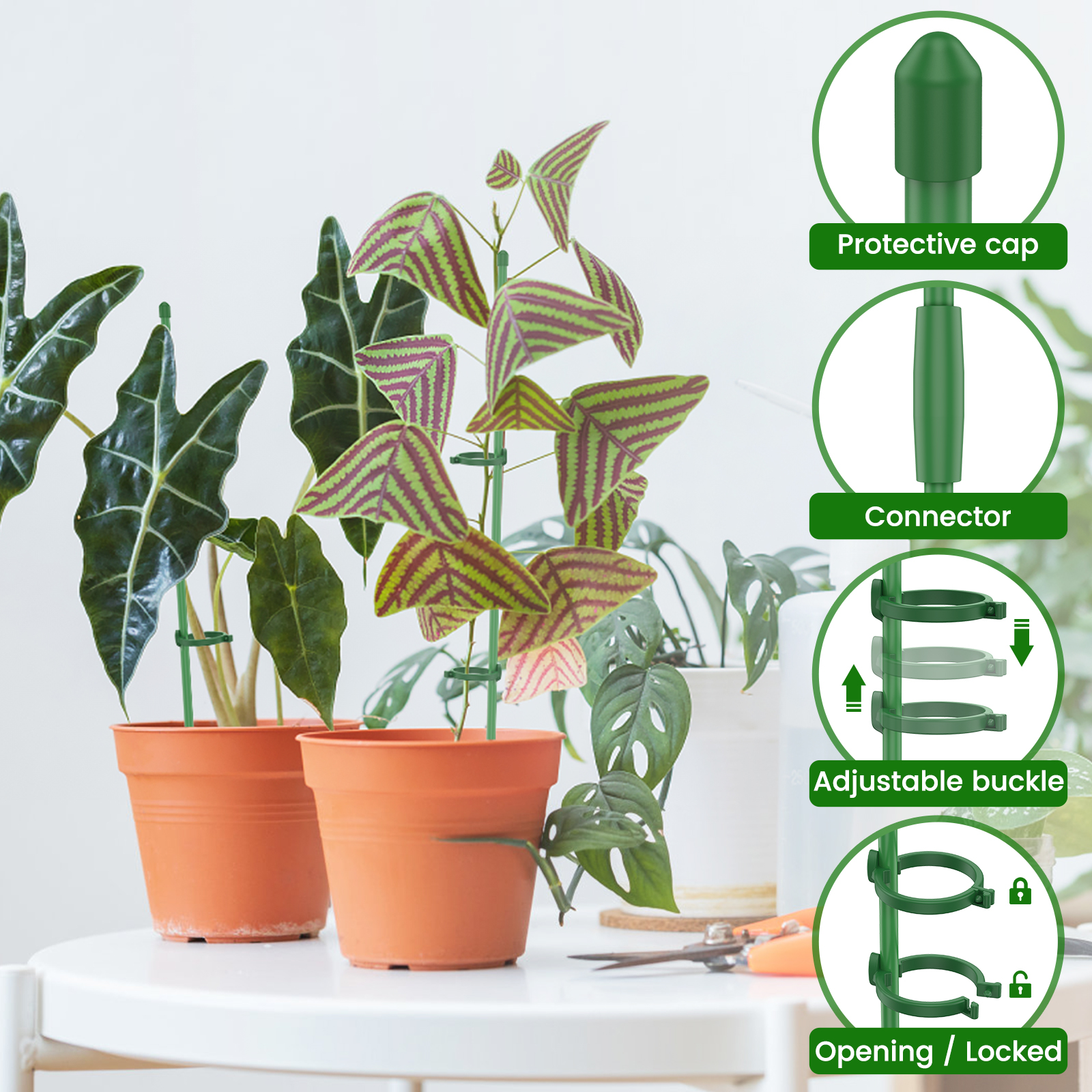 5/30Pcs Adjustable Plant Suppo - огляд і ціна Plastic Pipe Clip