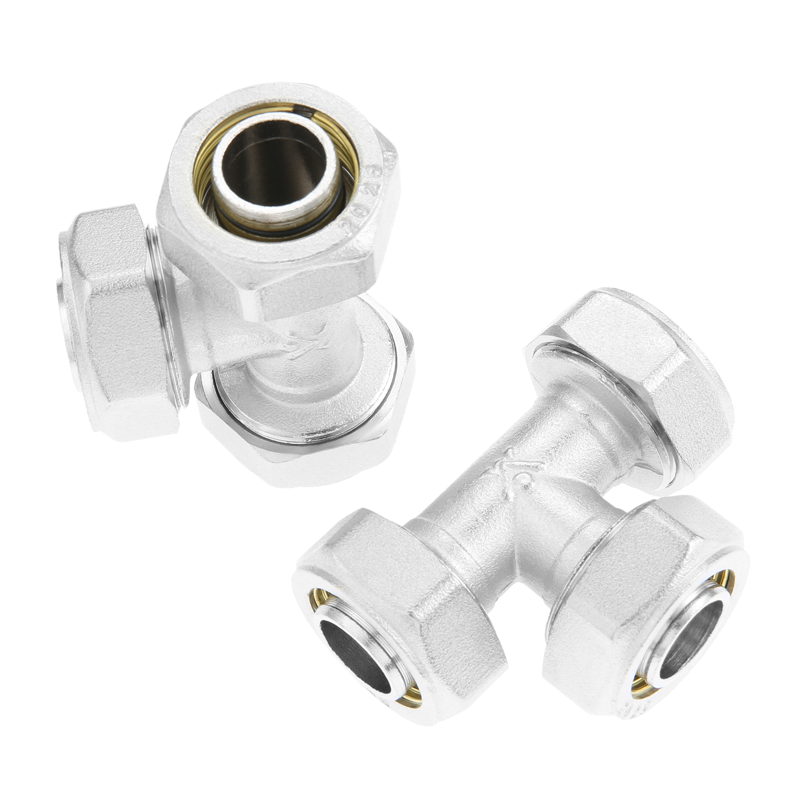 2Pcs 3/4’’ Tee Air Line Fittin - огляд і ціна Compression Fitting Brass